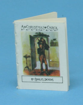 Dollhouse Miniature A Christmas Carol, Book, Antique